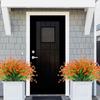 10 Bundles Artificial Flowers UV Resistant Faux Outdoor Plastic Greenery Shrubs Plants Home Garden Decor