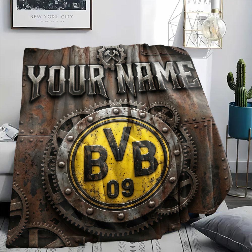 Custom Name,BVB Printed Flannel Blanket, Soft Throw for Bedroom Sofa, Washable, Christmas Present, Great Gift.