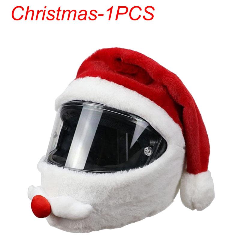 Motorcycle Helmet Cartoons Plush Helmet Protective Cover Helmet Full Face Covers For Outdoor Fun Personalized Helmets Christmas