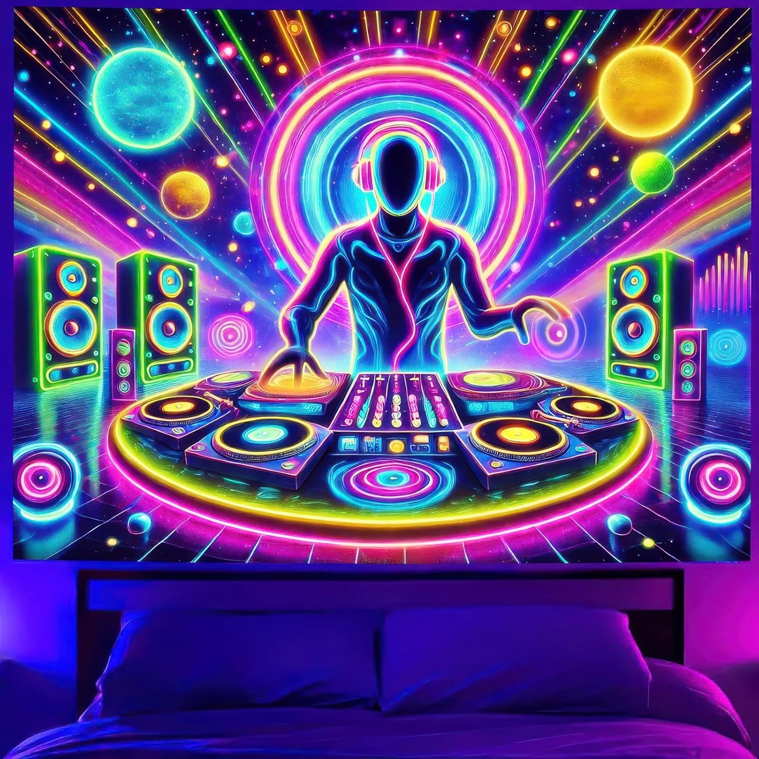 Tapestry DJ with backlight in Blissard 75x100 чёрный