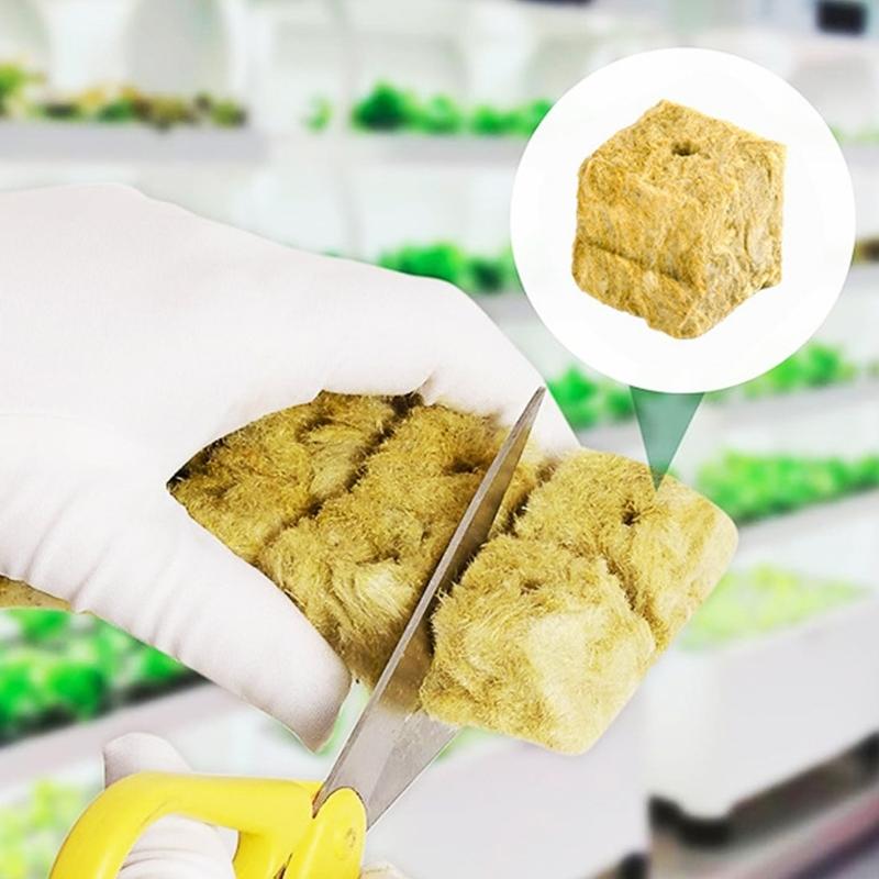 Rock Wool Cubes for Hydroponics Rock Wool Planting Cubes Plant Germination Grow Cubes Starter Hydroponic Grow
