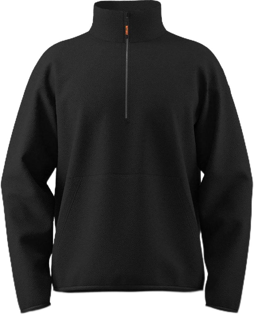 [Butterfly] Table Tennis Fleece, Half Zip, Light Fleece, Thermal Stretch, 46810 Black, S