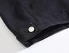 Men's Black Studded Denim Vest - Trendy Korean Style Plus Size Waistcoat