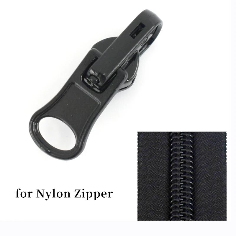 5/10/20Pcs Zipper Puller 3# 5# 8# Double Sided Rotary Zip Sliders Head Jacket Garment Decor Zippers Slider Sewing Accessories