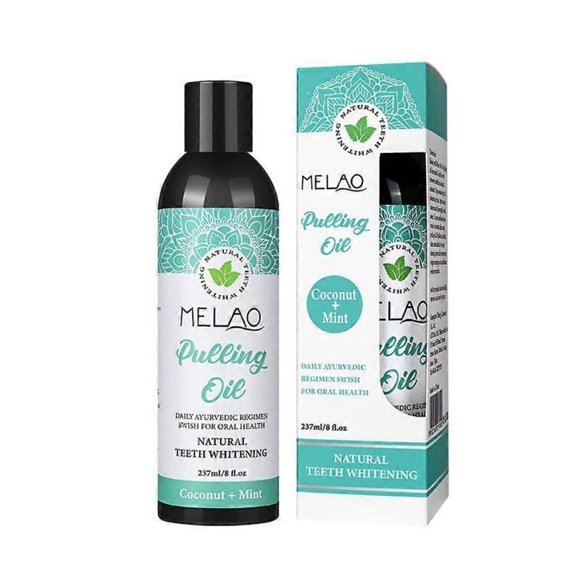 Coconut Pulling Oil - Organic Essential Oils Mouthwash for Healthy Gums, Teeth Whitening & Fresh Breath