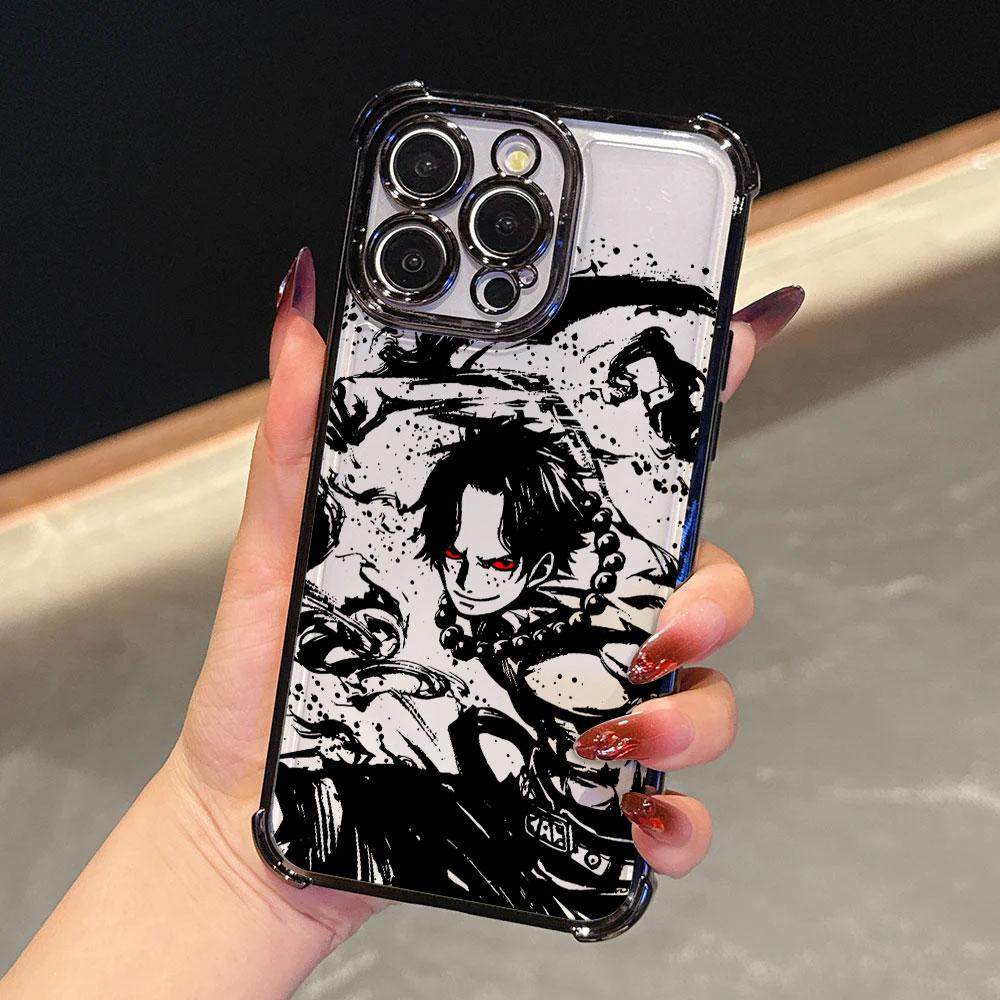 Japanese Anime O-One Piece Art Funda For iPhone 17 Pro 16 15 14 13 12 11 Pro Max Case 17 Plus 17E 16E 17Air Silicone Phone Cover
