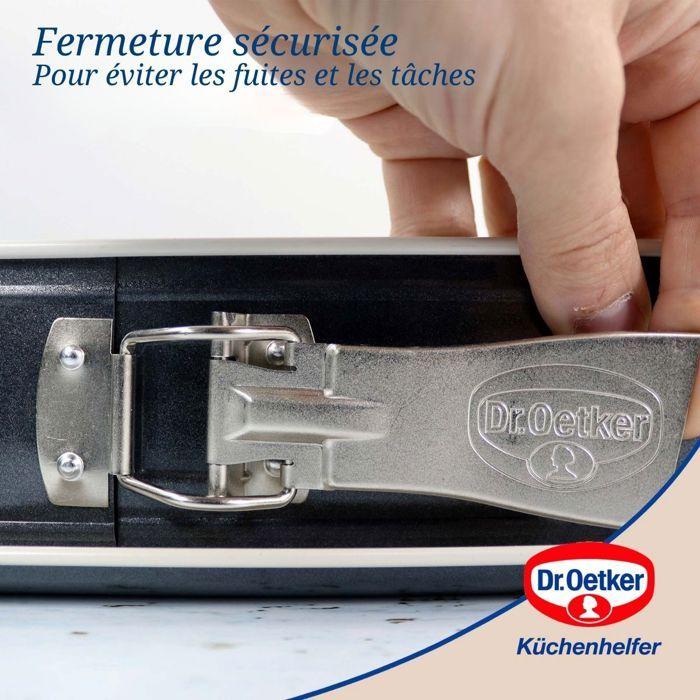 Moule À Charnière - DR. OETKER - 4861 - Acier Inoxydable - 25x38cm - Crème-anthracite