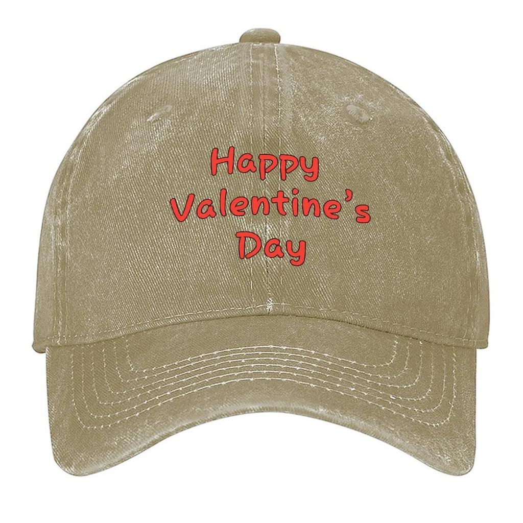 Happy Valentines Day Baseball Cap Wild Ball Hat Snapback Cap dad hat golf hat genuine Luxury Woman Mens