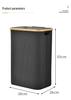 Foldable Laundry Basket: Portable, Dustproof, Large Capacity Hamper for Household Storage.