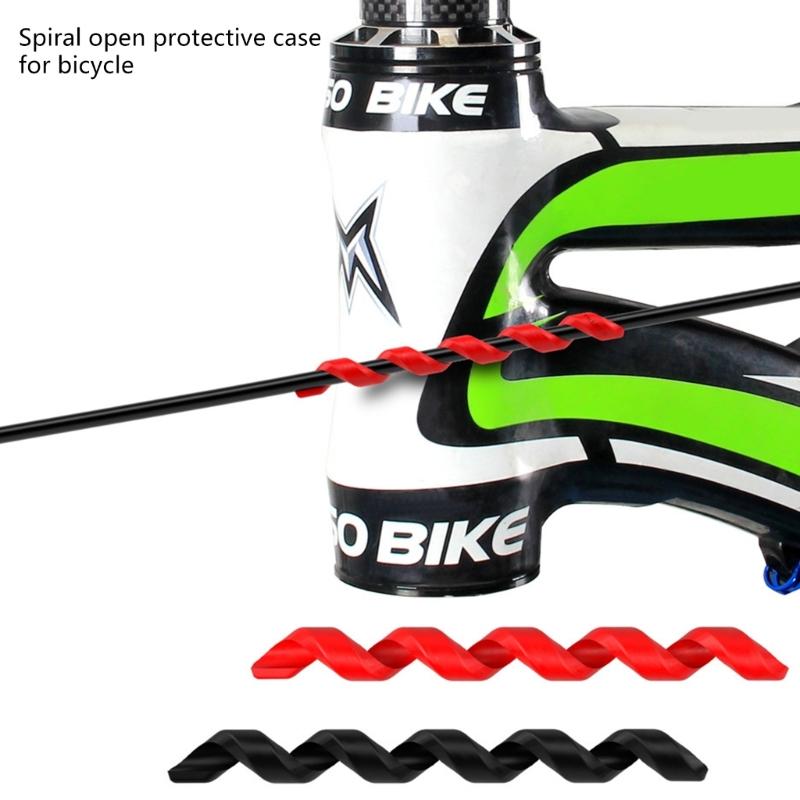 5Pcs Elastic Bike Cable Protective Sleeves Housing Covers Protectors Easy to Install & Remove Suitable for Most Bicycles