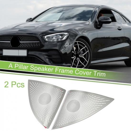 2pcs Car A Pillar Speaker Frame Cover Trim for Mercedes Benz E-Class 2016-