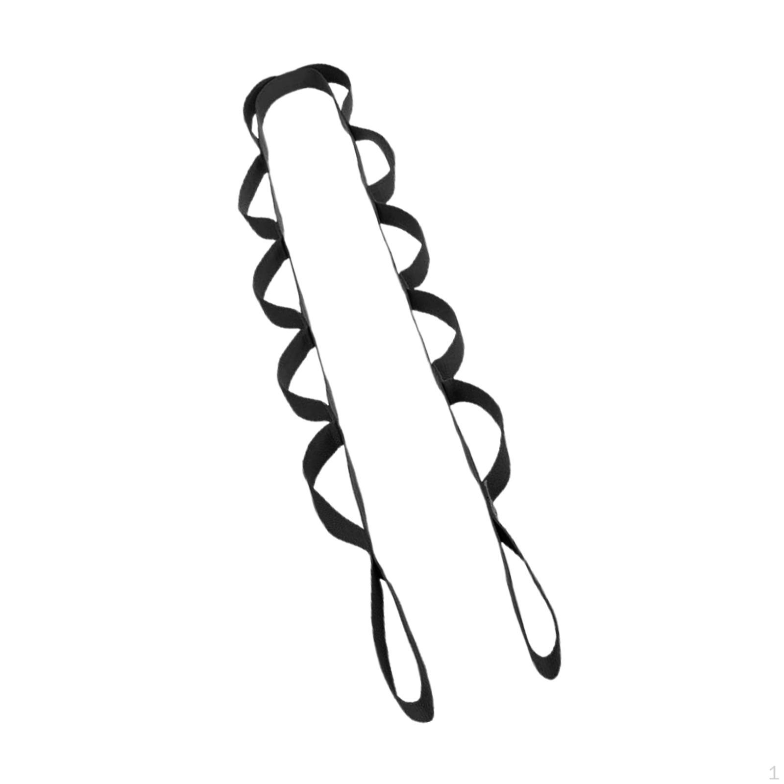 

, 12 Loop Yoga Non elastic for Stretching, Pilates, Dance, Gymnastics, and Athletic Trainers чорний
