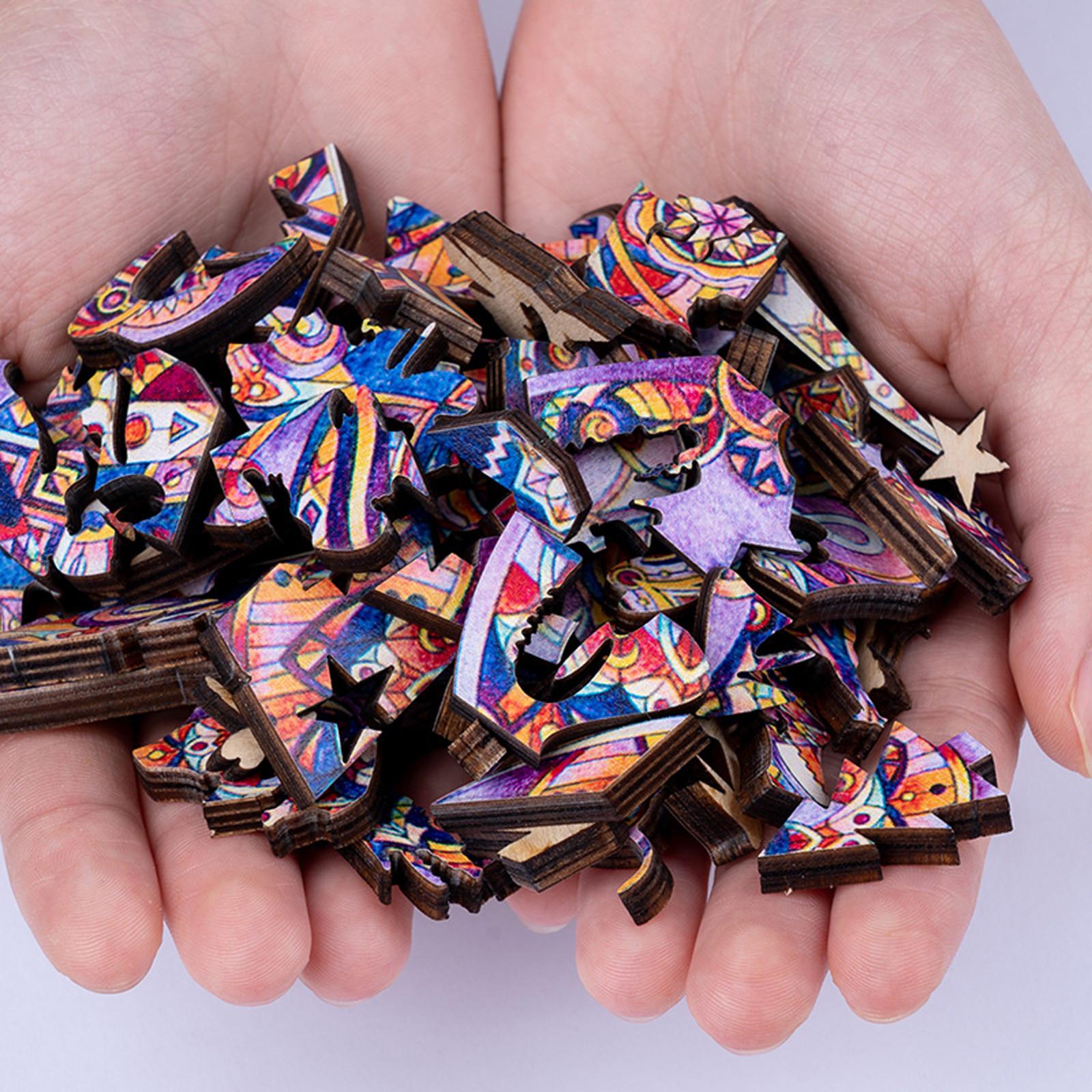 (H0826)3D трехмерная креативная деревянная головоломка для взрослых и детей с рисунком — фото 8