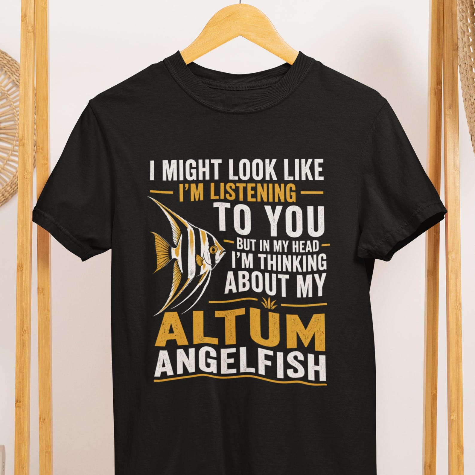 Altum Angelfish T-Shirt, Funny Aquarium Hobbyist Gift, Tropical Fish Lover Tee 2XL