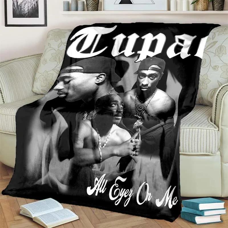 6 Size Rap Singer 2Pac Blankets 3D Printing Comfortable and Soft Picnic Blanket Gift To Family or Friends picnic blanket
