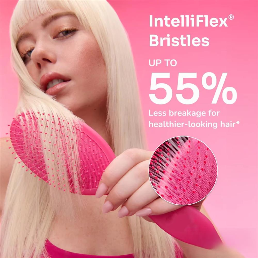 Custom Logo Brush with Soft Flexible brush Bristles All Types for Women and Men Wet Dry Curly or Straight Hair