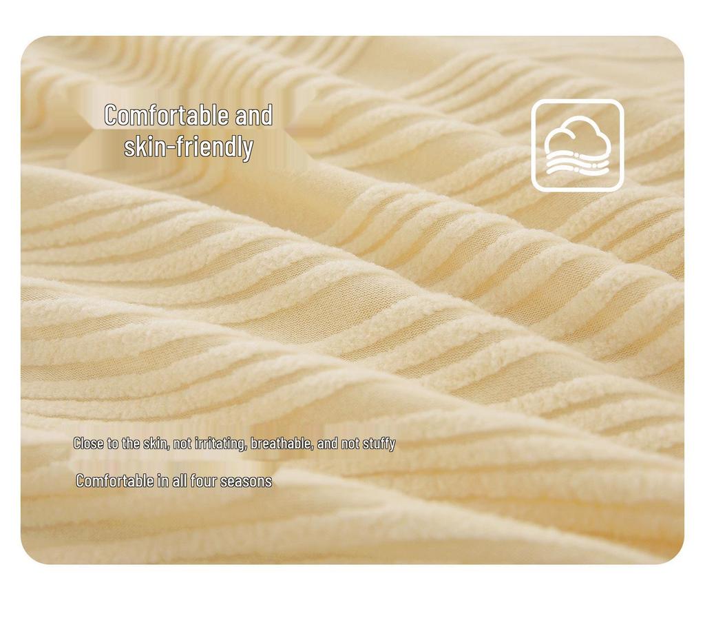 Asakawa Elastic All-Season Universal Sofa Cover - Cream Style