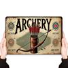 Room Decor  Vintage Archery Wall Art Sign Iron Metal Quiver Design Durable Easy To Hang Unique Gift Idea with  for Bedroom