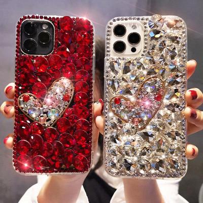 Fashion Crystal Diamond Case For Iphone 14 13 12 11 Pro XS Max XR X 8 7 Plus/Samsung S23 S22 S21 S20 S10 A12 A22 A32 A52 A72 /Redmi Note10 9 9A 9C 9T