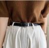 Hong Kong Retro Leather Belt for Women 2025: Genuine Leather, High-End, Versatile for Jeans, Stylish Waist Accessory