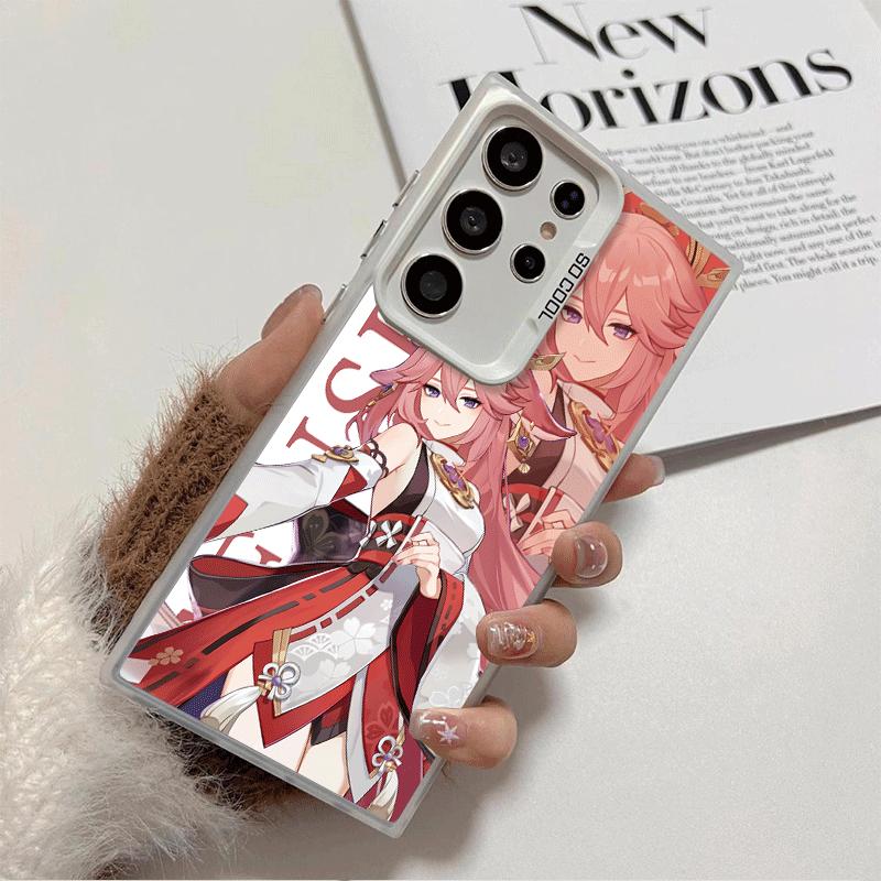 Genshin Impact Anime Soft Phone Case for Samsung Galaxy S24 S25 FE S26 Edge S23 Ultra S22 Plus S21 + Shockproof Cover Back Shell