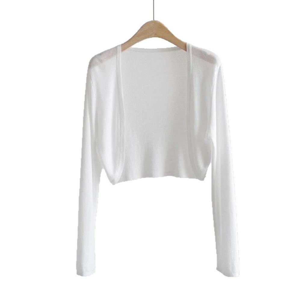 Women's Summer Sun Protection Ice Silk Knit Cardigan Jacket 2026