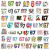 50Pcs Funny 67 Graffiti Stickers Creative Cartoon Decal Diy Luggage Phone Guitar Cup Skateboard Waterproof Sticker