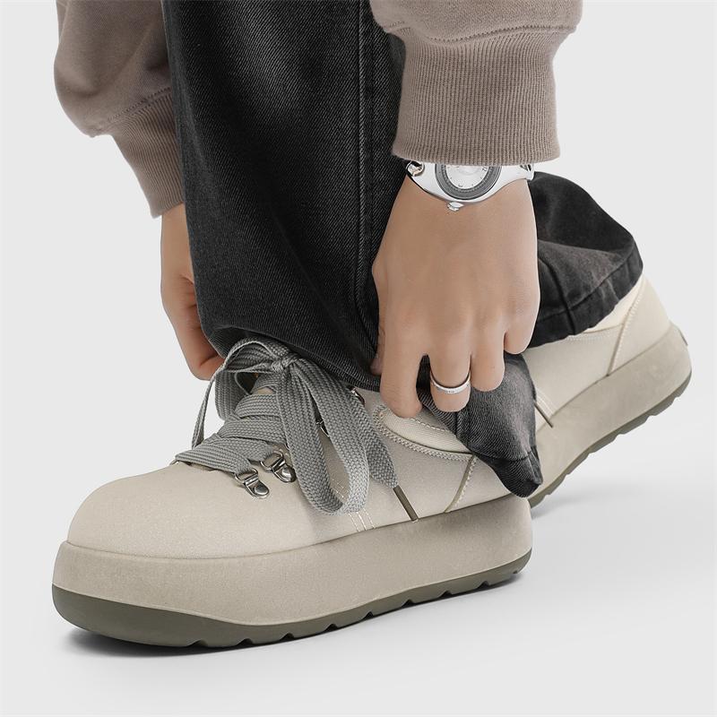 Niche trend fashion versatile casual Q version big head leather shoes casual sports men's shoes