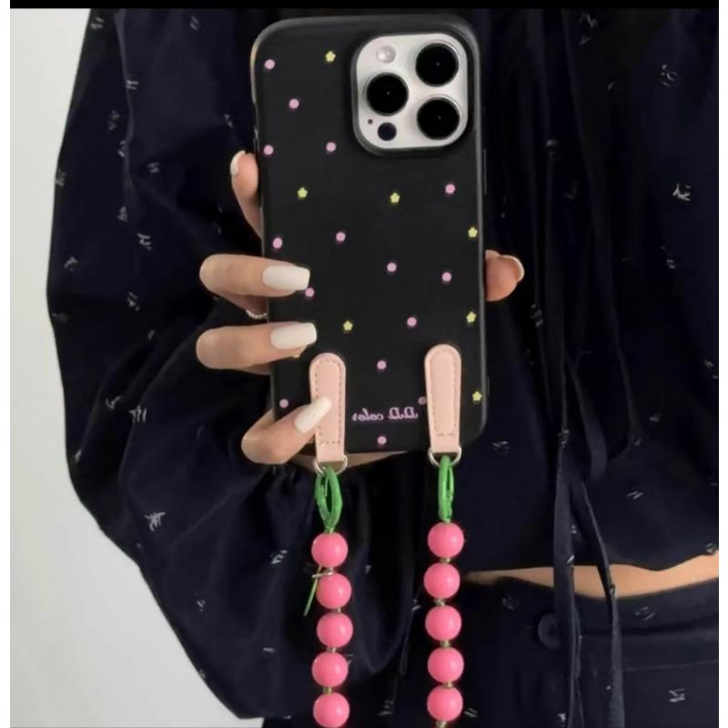 

Colorful Polka Dot Chains Are Suitable for Apple 16 Promax Mobile Phone Case IPhone 15 New Model 13 14 12 Apple 12Promax
