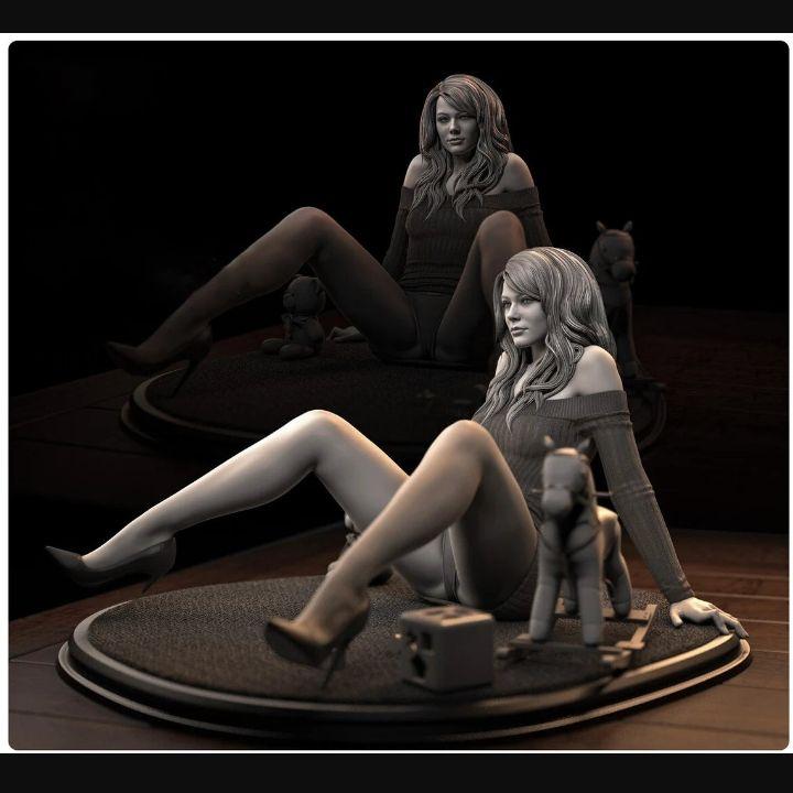 [USED] Margot Robbie figure garage kit unpainted unassembled