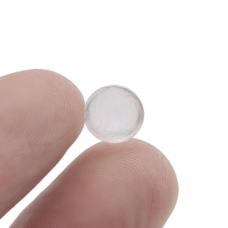 100PCS Self-Adhesive Anti-Collision Bumpers Furniture Silencing Pads Rubber Dots for Cabinet Door Drawers Windows Stainless Steel Fast Delivery