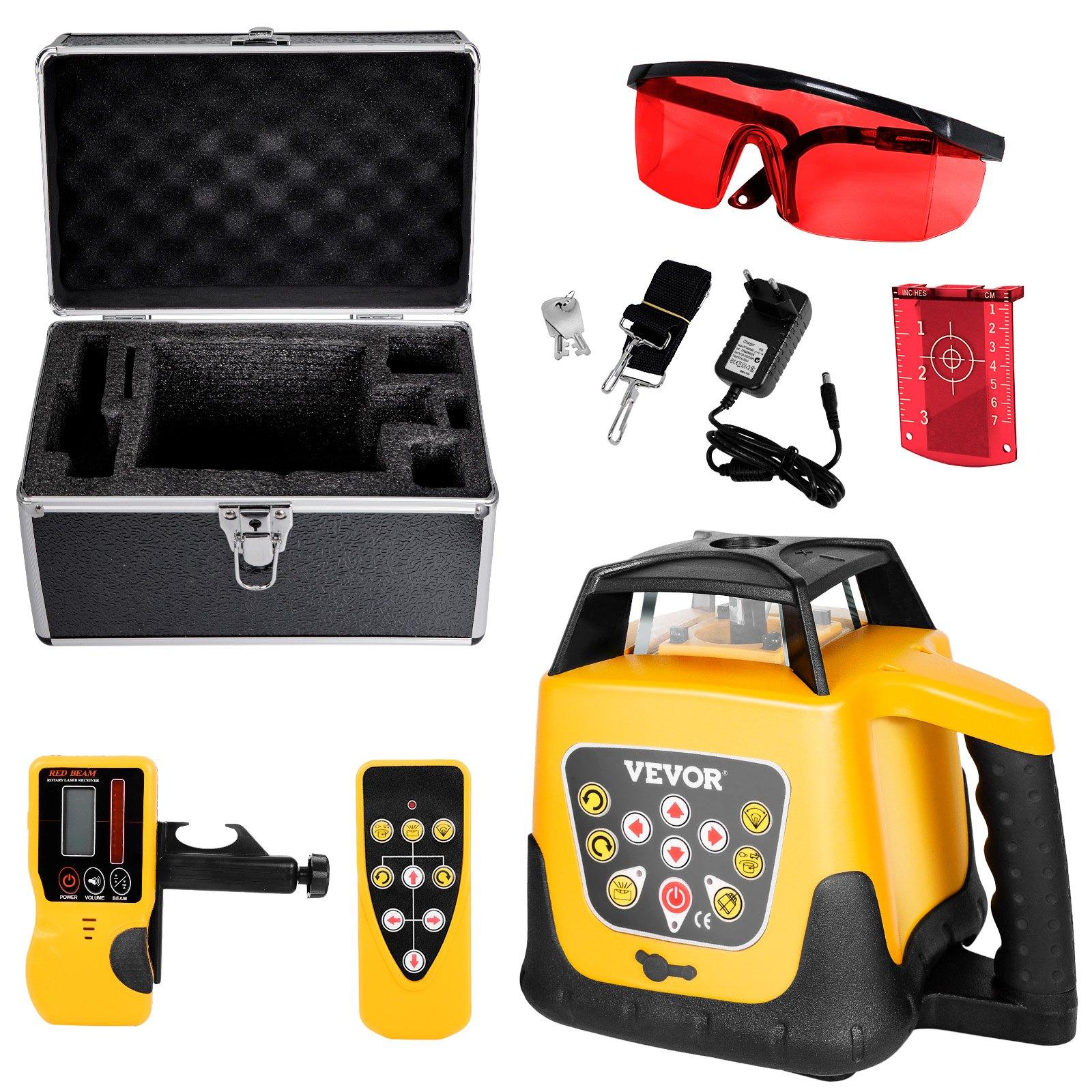 VEVOR Rotary Laser Level Kit, Red