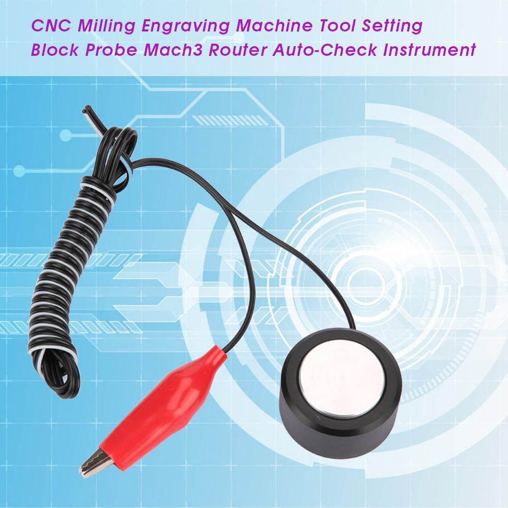 CNC Milling Engraving Machine Tool Setting Block Probe Mach3 Router Auto Check Instrument