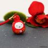 Dick Bruna Miffy Lucky Daruma Netsuke height Bell, approx. 3.3cm