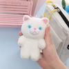 PP Cotton Cat Plush Keyring Meow Plush Cat Doll Pendant Car KeyRing Plush Cat Keychain  Bag Pendant