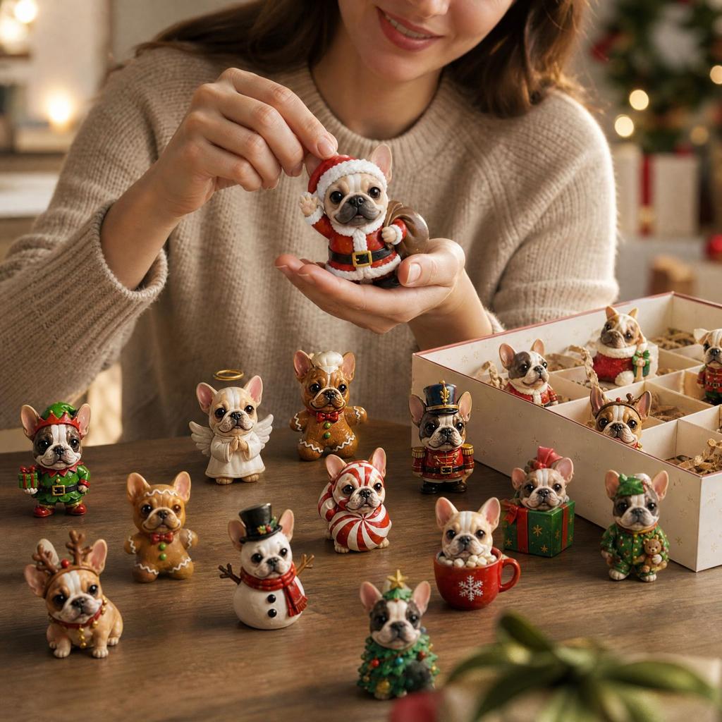Acrylic Christmas Figure, Festive Collectible Toy for Desk Display