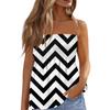 2024 Tube Tops For Women,Cute Sexy Off Shoulder Striped Print Sleeveless T-Shirt