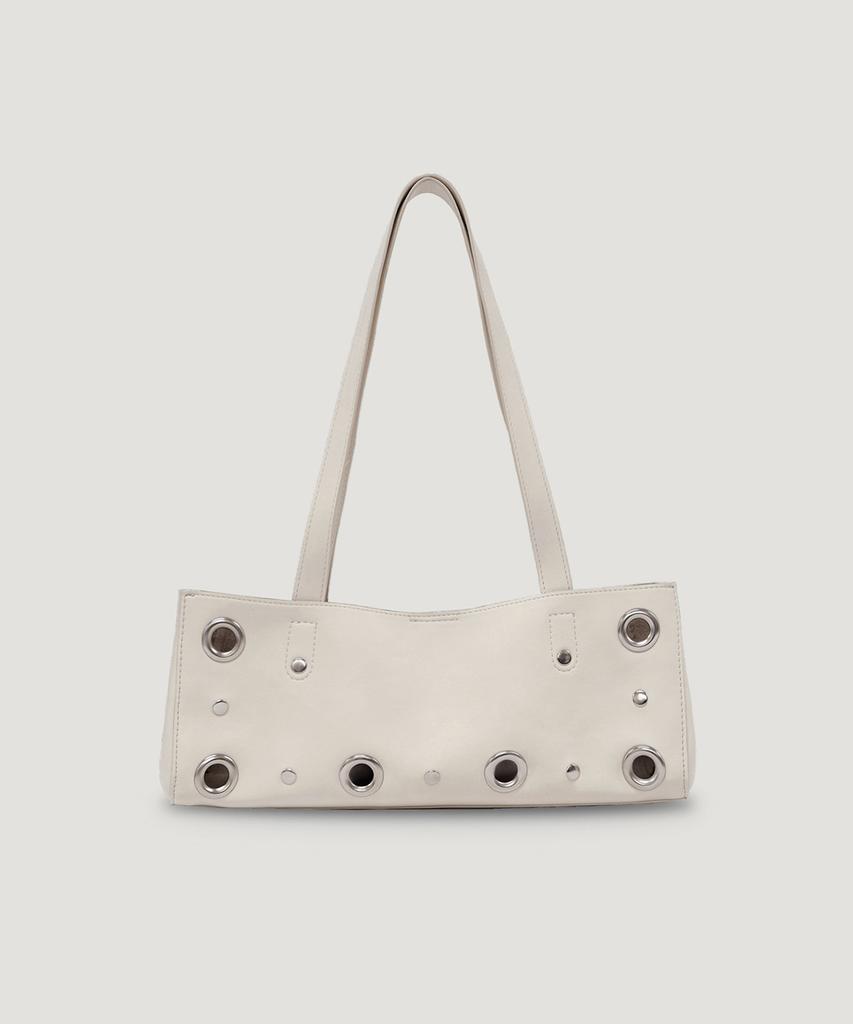 Heeari Haze Eyelet Leather Mini Bag_Ivory