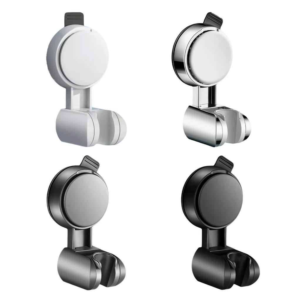 Bathroom Adjustable Wall Mounted Shower Head Holder Universals Suction Cup Shower Mount Holder Base Easy Installation