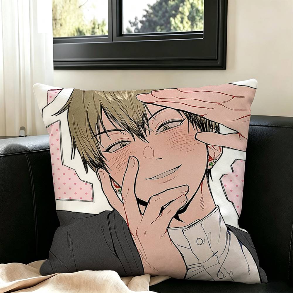 Zenin Naoya Pillow Case Square Double-Sided Sofa Cushion Cover Bedroom Bedside Pillow