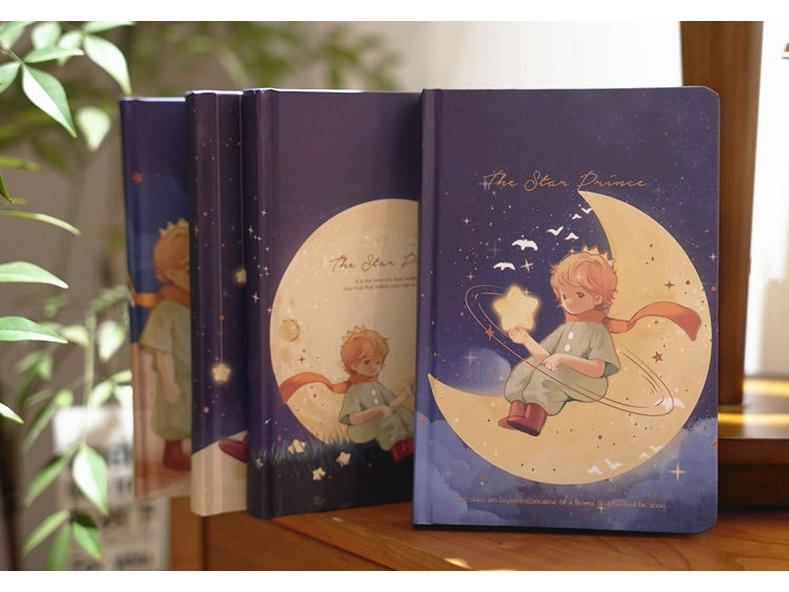 Dziennik z ilustracjami Małego Księcia: Urocze i Wykwintne dla Dziewczynek