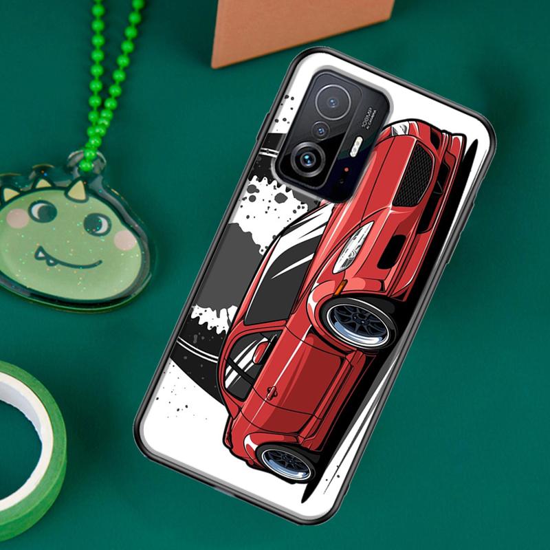 JDM Car RX7 MX5 Case For POCO F5 X5 X3 Pro X4 F4 GT F3 M5s C40 Cover For Xiaomi 13 12 Lite 11T 12T Pro 12X