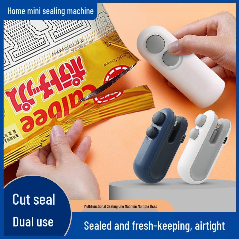 Mini Hand-Press Snack Sealer: Small Household Plastic Bag Sealing Machine