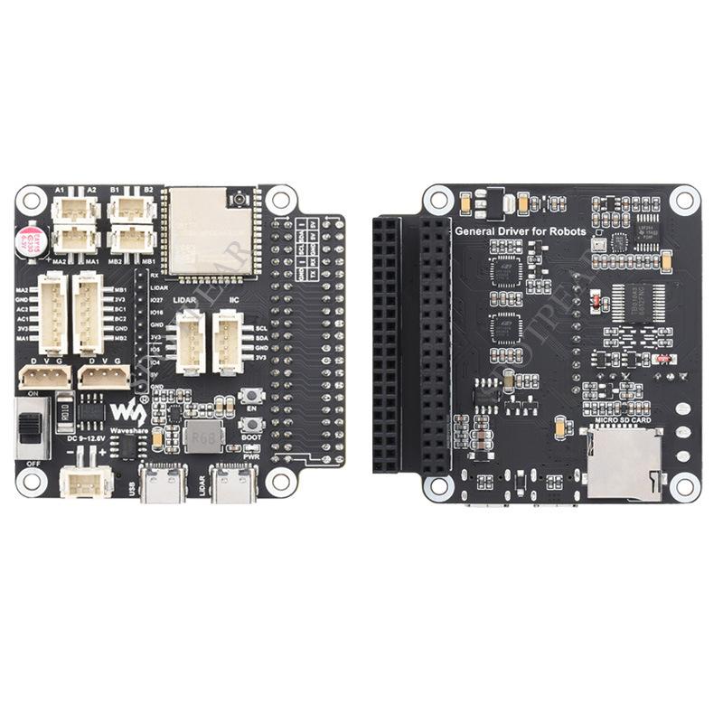 ESP32 Multifunction Expansion Board: WiFi, Bluetooth, Robot Driver, Compatible with Raspberry Pi & Jetson Nano