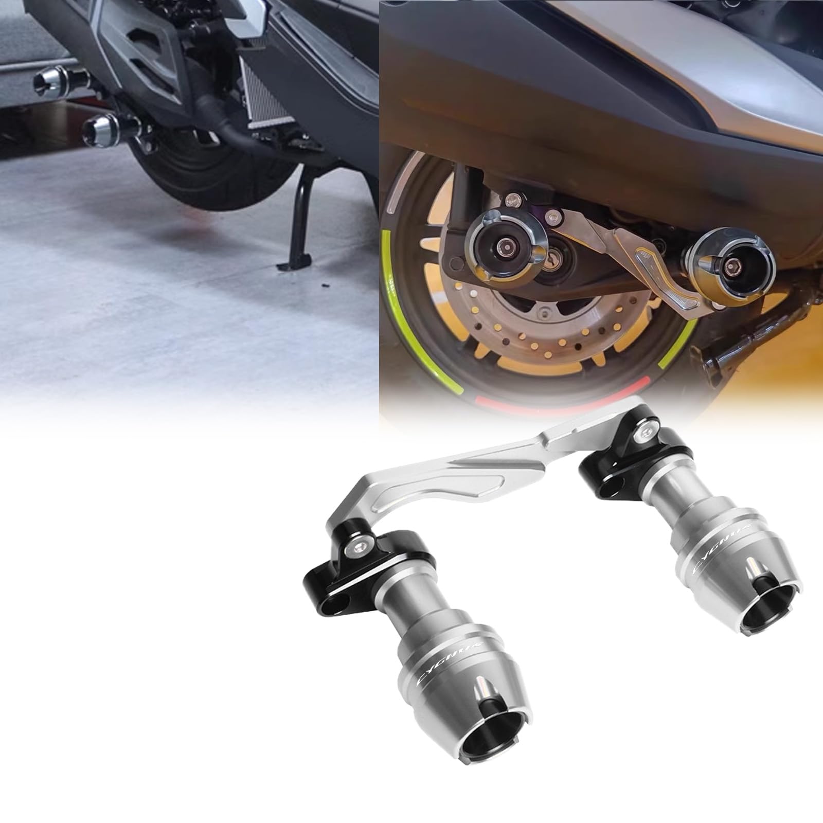 For Cygnus GRYPHUS Exhaust Pipe Fall Prevention Ball Rear Wheel