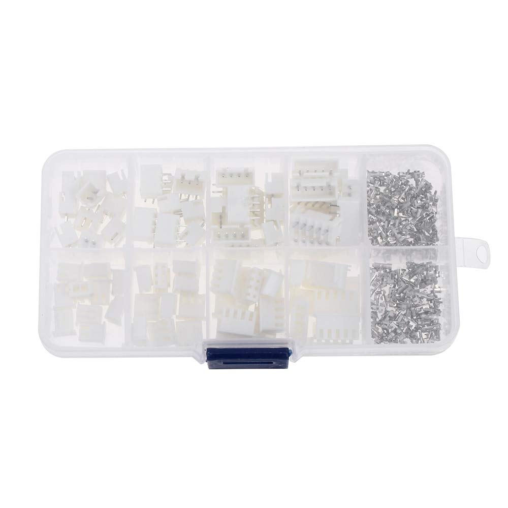 230pcs XH2.54 2p 3p 4p 5 Pin 2.54mm Pitch Terminal Kit / Housing / Pin Header JST Connector Wire Connectors Adaptor XH DIY Kits