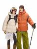 ACU Men's Japanese-Style Outdoor Windproof Down Jacket: Warm, Oversized, Hooded, Nylon, Solid Color.