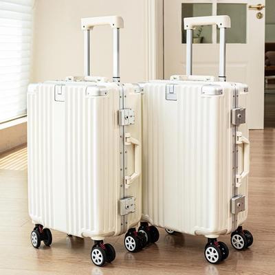 Yongsheng Multifunktions-Kofferset aus Aluminium: 24-Zoll-Passworttrolley, 20-Zoll-Boarding-Case, Universalräder, Anti-Fall-Design.