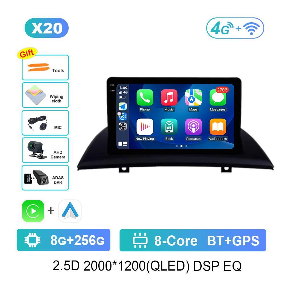 Bluetooth Android OS WiFi for BMW X3 E83 2004 - 2012 Car Radio Multimedia Player DSP Stereo GPS 4G Split Screen Cooling Fan