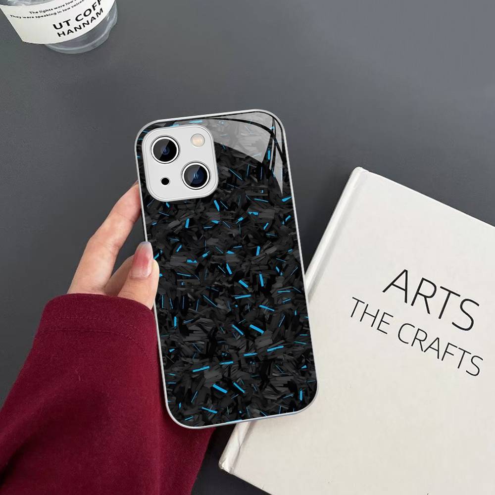 Racing Material APEX CARBON FRAGMENT Tempered Glass For Iphone 14 13 12 11 Pro Mini XS MAX 14Plus X XS XR Cover